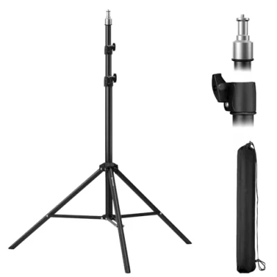 Abbildung von K&amp;F Concept Fotografie Lichtstativ, 230CM Metal Light Stand für Studio Fotographie, Reflektor, Blitz &amp; Video, einstell Beleuchtungstativ hoch mit Stativtasche 1/4&quot; Srew