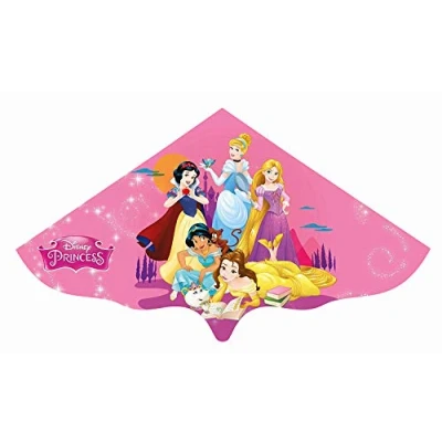 Abbildung von Günther Flugspiele 1190 Einleiner Drachen Disney Princess, ca. 115 x 63 cm, Kinderdrachen aus robuster PE Folie, für Kinder ab 4 Jahren, inkl. Griff und Drachenschnur