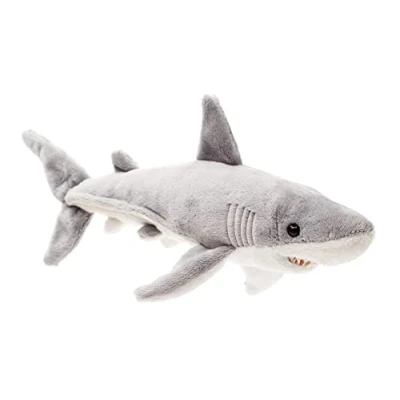 Abbildung von Uni Toys Weißer Hai 25 cm (Länge) Plüsch Fisch Plüschtier, Kuscheltier