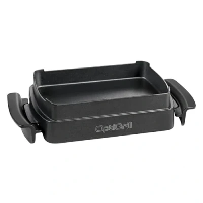 Abbildung von TEFAL OptiGrill Snacking &amp; Baking Backschale XA725870 antihaftbeschichtet wärmeisolierte Griffe spülmaschinengeeignet für Aufläufe, Brot, Süßes, etc + und Elite Schwarz