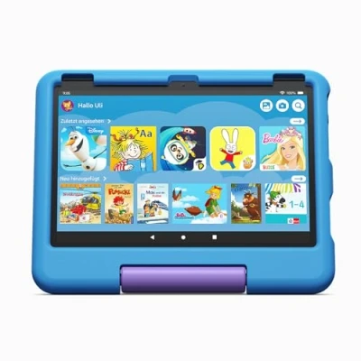 Abbildung von Kindgerechte Hülle von Amazon Für das Fire HD 10 Tablet, blau Kinder 37 Jahren Nur kompatibel mit Tablets der 13. Generation (2023)