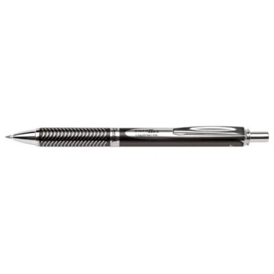 Abbildung von Pentel BL407A A EnerGel Liquid Gel Roller Sterling mit matt schwarze Oberfläche, Strichstärke 0.35 mm, Kugeldurchmesser 0.7 schwarz, 1 Stück (1er Pack)