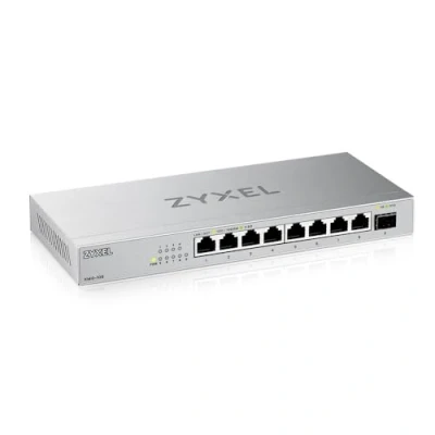 Abbildung von Zyxel 8 Port 2.5G Multi Gig Unmanaged Switch mit 1 x 10G SFP+ Tisch oder Wandmontage [XMG 108]