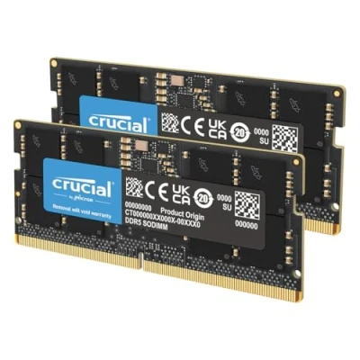 Abbildung von Crucial RAM 48GB Kit (2x24GB) DDR5 5600MHz (oder 5200MHz oder 4800MHz) Laptop Arbeitsspeicher CT2K24G56C46S5