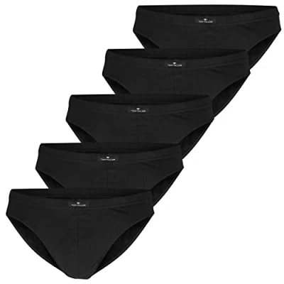 Abbildung von Tom Tailor Underwear Herren Mini 5er Pack Slip, Schwarz (Black 9000), Small (Herstellergröße: S/4)