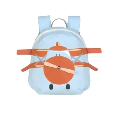 Abbildung von LÄSSIG Kleiner Kinderrucksack für Kita Kindertasche Krippenrucksack mit Brustgurt, 20 x 9.5 24 cm, 3,5 L/Tiny Backpack Propeller Plane