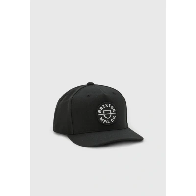 Abbildung von Brixton Crest Snapback Unisex Cap, Größe: One Size, Black