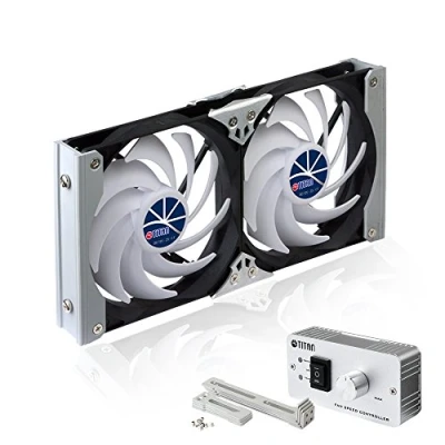 Abbildung von TITAN 35 133 Kühlschrank doppellüfter, Multi Colored, 140 mm