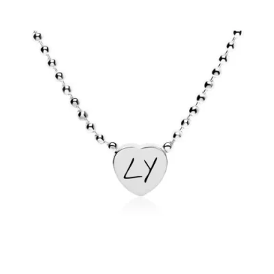 Abbildung von Chaîne personnalisable coeur en argent 925 Colliers &amp; pendentif