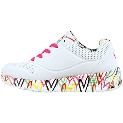 Abbildung von Skechers Sport Court Sneaker low für Kinder, Größe: 28, White/multicolor Schuhe