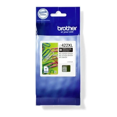 Abbildung von Brother Original Tintenpatrone LC 422XLBK Schwarz für ca. 3.000 Seiten, MFC J5340DW, J5345DW, J5740DW, J6540DW, J6940DW