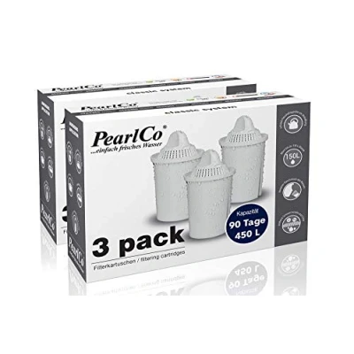 Abbildung von PearlCo Classic Pack 6 Filterkartuschen passt in Brita