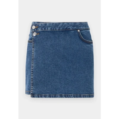 Abbildung von TOM Tailor denim Skort Jeans Shorts, Damen, Größe: Medium, Used mid stone blue