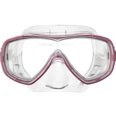 Abbildung von Cressi Onda Mask Schnorchelmaske, Transparent/Rosa, Einheitsgröße, Erwachsene Unisex
