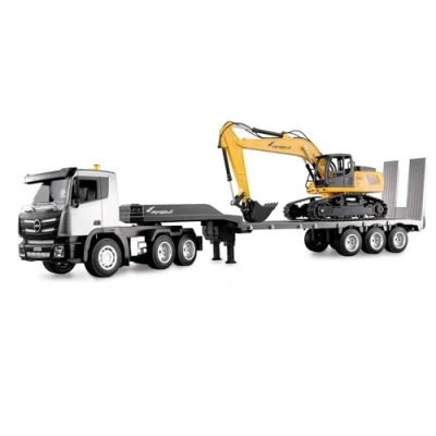 Abbildung von 2 in 1 Tieflader/Bagger Set G836E/G041E 1:24 RTR
