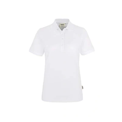 Abbildung von HAKRO Damen Polo Shirt &quot;Classic&quot; 110 weiß Größe: 3XL