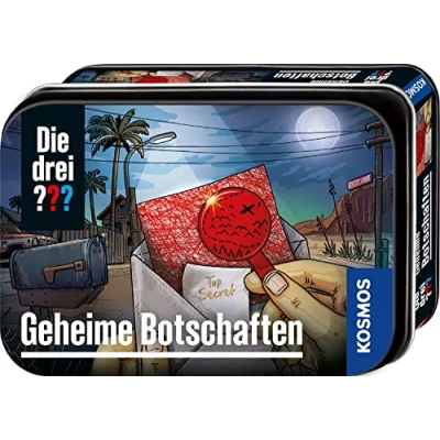 Abbildung von Die drei ??? geheime Botschaften von KOSMOS, Schütze Informationen, Nachrichten verschlüsseln und versiegeln, Detektiv Spielzeug Set für Kinder ab 8 Jahre, in praktischer Metall Box
