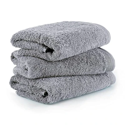 Abbildung von MÖVE Superwuschel Handtuch Set, 3 Handtücher 50 x 100 cm, Made in Germany, 100% Baumwolle, stone