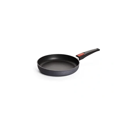 Abbildung von Woll Diamond Lite Flachpfanne Induktiv , Ø 24 cm, 5 cm hoch, mit abnehmbarem Stiel Geeignet für alle Herdarten, Aluguss, Antihaft Versiegelung