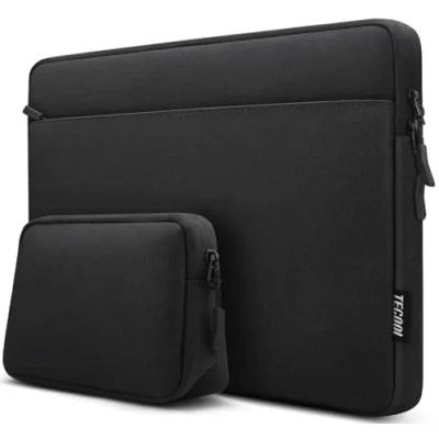 Abbildung von TECOOL 15,6 Zoll Laptop Hülle Tasche für 15 Acer ASUS Dell Lenovo Thinkpad HP Notebook Chromebook, MacBook Pro 16, 16&#039;&#039; Laptoptasche Schutzhülle, Schwarz