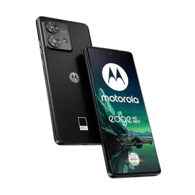 Abbildung von Motorola Mobility Edge40 neo Smartphone (6,55&#039; FHD+ Display, 50 MP Kamera, 12/256 GB, 5000 mAh, Android 13) Black Beauty, inkl. Schutzcover + KFZ Adapter [Exklusiv bei Amazon]