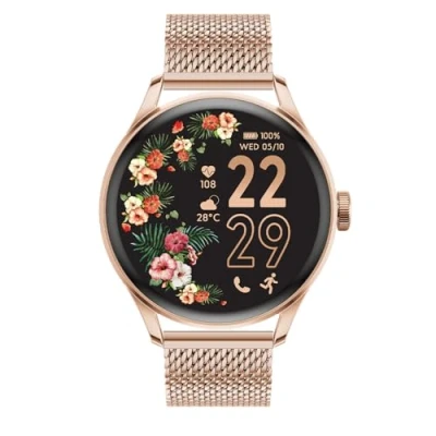 Abbildung von Ice Watch Smart 2.0 Milanese Round 1.2 Amoled Smartwatch, Damen, Größe: One Size, Rose gold coloured