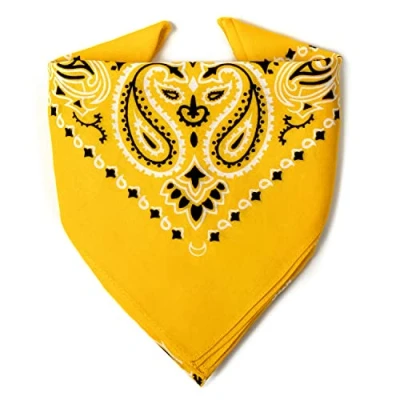 Abbildung von Karl Loven Mango Orange Bandana Paisleymuster 100% Baumwolle Dicker Stoff 20 Exklusivfarben