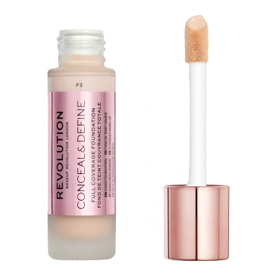 Abbildung von Makeup Revolution Conceal &amp; Define Foundation Foundation, Damen, Größe: 23 ml, F3