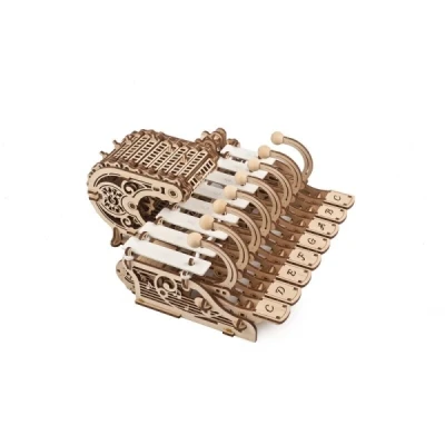 Abbildung von UGEARS Mechanisches Celesta 3D Puzzle Multifunktionales Musikinstrument mit Klavier, Spieluhr und Xylophon Holzpuzzle Erwachsene Kinder Modellbau Holzbausatz Musical Modellbausatz