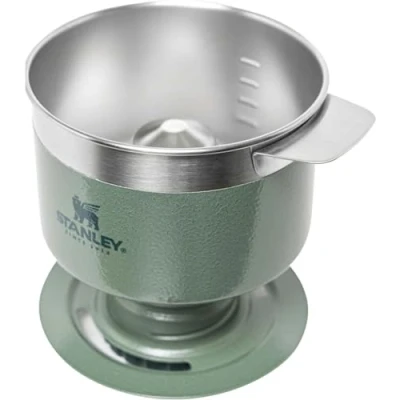 Abbildung von Stanley Perfect Brew Pour Over Kaffeebereiter Ergibt 1 6 Tassen Kaffeefilter Wiederverwendbar Edelstahl Filterkaffee BPA Frei Leicht Zu Reinigen &amp; Abnehmbarer Filter Hammertone Green
