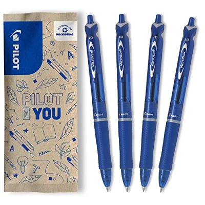 Abbildung von PILOT Acroball BeGreen, Kugelschreiber, 4er Set (Blau), aus recyceltem Material