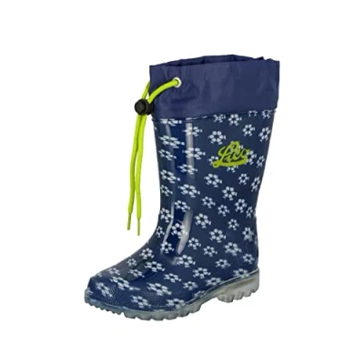 Abbildung von Lico Power Blinky Jungen Gummistiefel, Marine/ Weiß/ Lemon, 29 EU