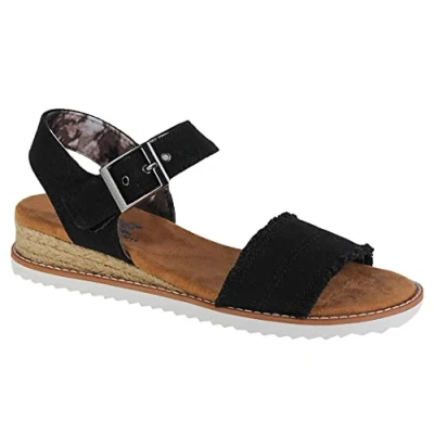 Abbildung von Skechers Damen Desert KISS Adobe Princess Sandals, Black Canvas, 39 EU
