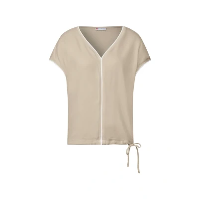 Abbildung von Street One Tshirt print, Damen, Größe: 38, Beige