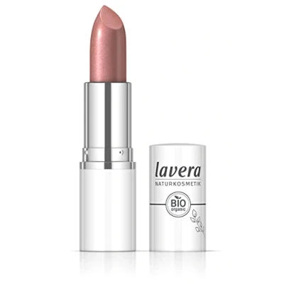 Abbildung von lavera Candy Quartz Lipstick Rosewater 01 Intensiver Glow Federleichte Textur Bis zu 6 Stunden Halt vegan Naturkosmetik (1x 18 g)