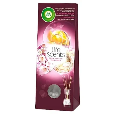 Abbildung von Air Wick Duftvase mit Aromaperlen Duft: Sommervergnügen 1 x 30 ml Raumduft Stäbchen