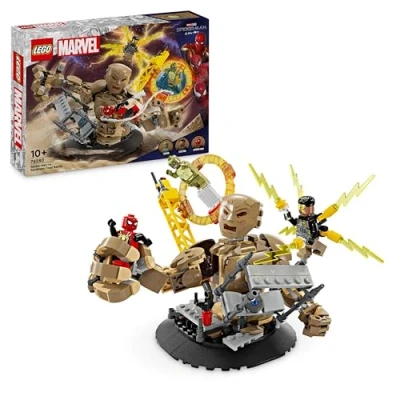 Abbildung von Lego Marvel Spider Man vs. Sandman: Showdown, Superhelden Spielzeug mit Figuren inkl. Lizard und Electro, Bauspielzeug für Rollenspiele, Geschenk actionbegeisterte Jungs Mädchen 76280