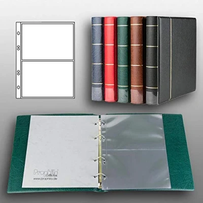 Abbildung von Prophila Collection Postkarten Album (schwarz) mit 20 Hüllen für 40