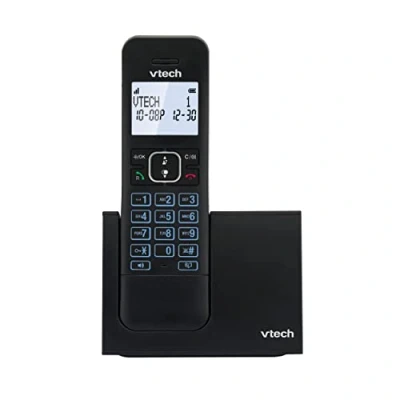 Abbildung von VTech LS1000 DECT Schnurlostelefon Telefon Schnurlos mit innovativer Ladestation, Anrufererkennung/Anklopffunktion, Freisprechfunktion, Display und Tastatur Hintergrundbeleuchtetes, ECO Modus