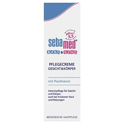 Abbildung von SEBAMED Baby &amp; Kind Pflegecreme Gesicht Körper, pflegt zarte Kinderhaut intensiv, auch bei trockener Haut und Reizungen, 75 ml (1er Pack)
