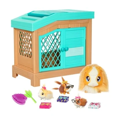Abbildung von Little Live Pets Mama Surprise Interaktives Meerschweinchen mit Stall und 3 Überraschungsbabys. Über 20 Geräusche Reaktionen, Spielmuster wiederholbar, 5 Jahre / 60 Monate#