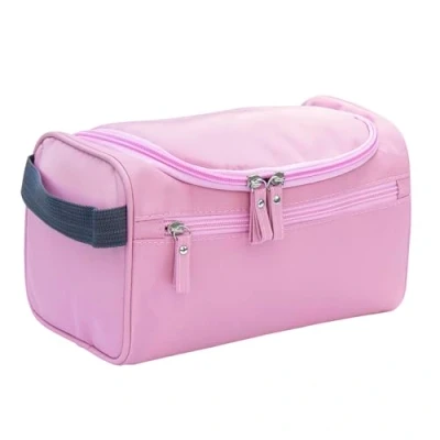 Abbildung von ONEGenug Kulturbeutel Reise Kulturtasche Herren &amp; Damen Kosmetiktasche Zum Aufhängen Waschtasche für Jungen Mädchen Pink