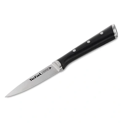 Abbildung von Tefal Ice Force K23205 Schälmesser 9cm Klinge Korrosionsschutz Handschutz Edelstahl / Schwarz