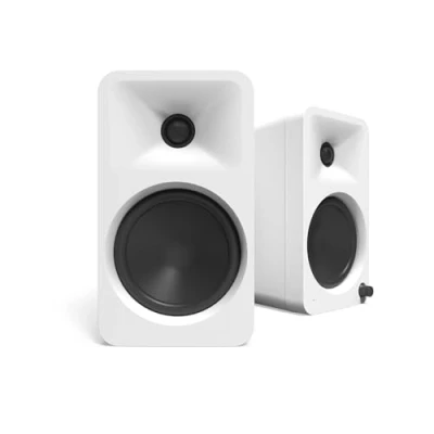 Abbildung von Kanto ORA4 140W Powered Reference Speakers with Bluetooth 5.0 and USB C Input 4 Woofers Bi Amplified Quality Sound Pair White
