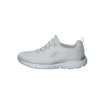 Abbildung von Skechers Damen Summits Fast Attraction Sneakers, White Mesh Silver Trim, 40 EU
