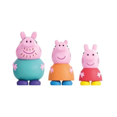 Abbildung von Peppa Wutz Badespielzeug Set, 3 Stück, inkl. Mama, Papa und (DeQube 919D00046)