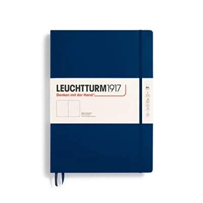 Abbildung von LEUCHTTURM1917 359870 Notizbuch Master Classic (A4+) Hardcover, 235 nummerierte Seiten, Marine, blanko