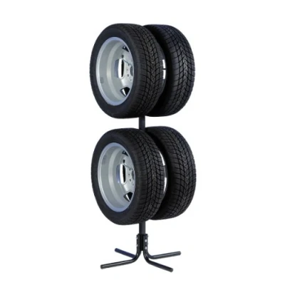 Abbildung von UNITEC Felgenbaum und Reifenbaum für 4 PKW Felgen oder Reifen, platzsparend in Garage Keller, Reifen/Felgen von 10 43,2 cm (17 Zoll)
