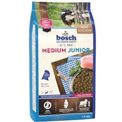 Abbildung von bosch HPC Medium Junior Hundetrockenfutter zur Aufzucht mittelgroßer Rassen 1 x 15 kg