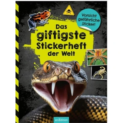 Abbildung von Das giftigste Stickerheft der Welt: Vorsicht gefährliche Sticker! Stickerspaß für Kinder ab 8 Jahren
